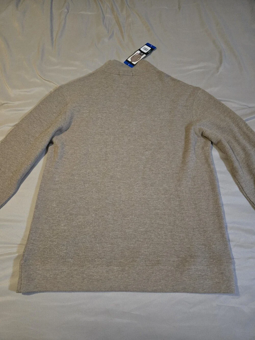 Banana Republic Waffle Quarter Zip Pullover Tan Men’s L NWT